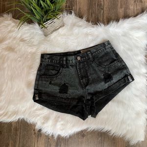 Wishlist Jeans Distressed and Washed Shorts